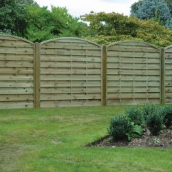 Arched horizontal panel